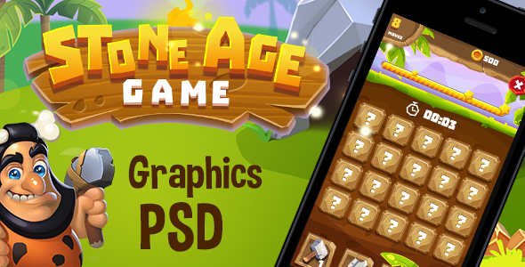 Stone Age HTML5 Game [ 20 levels ] + Capx - 1